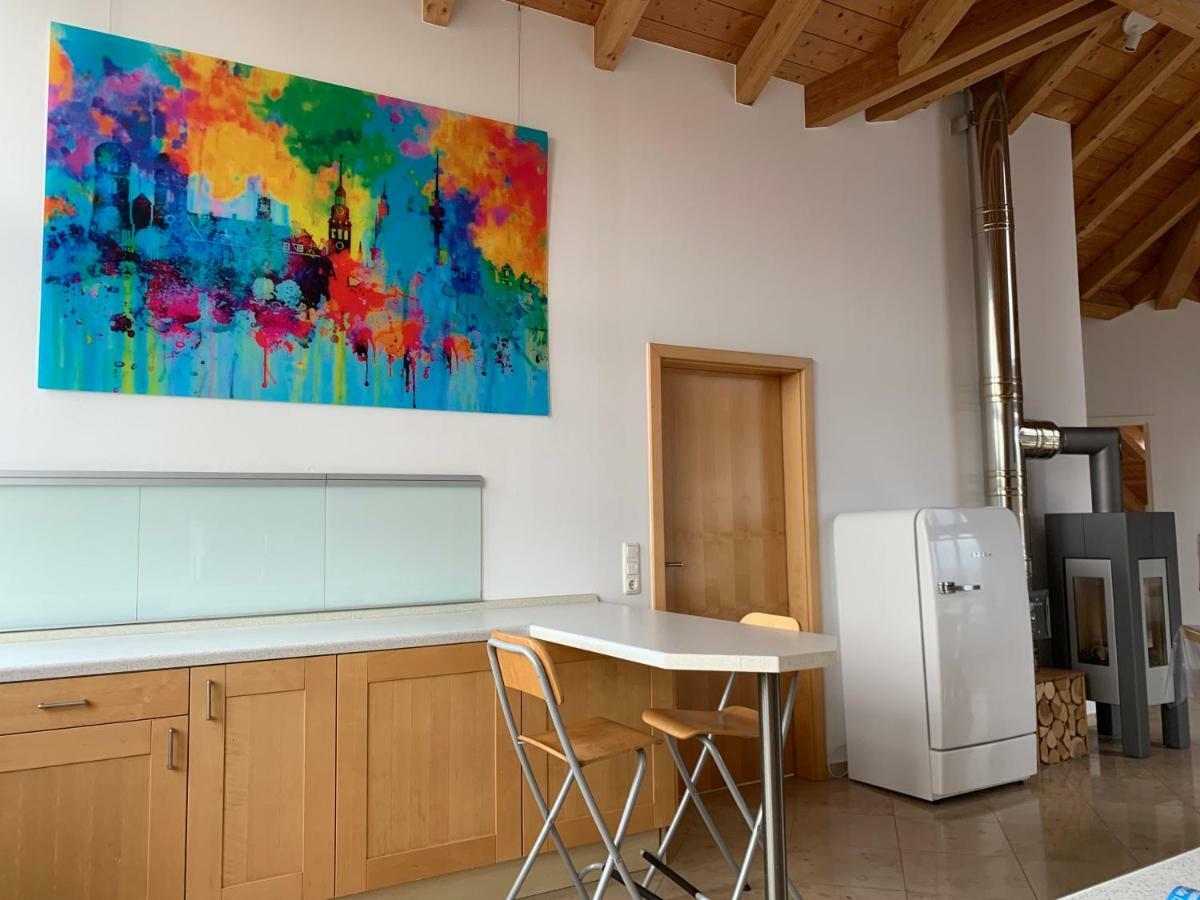 City Dachterassenwohnung Rosenheim Buitenkant foto